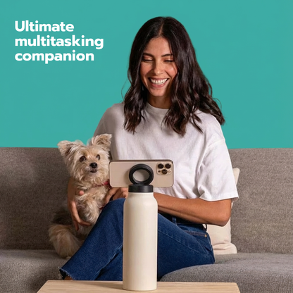 Water Bottle with MagSafe Phone Holder